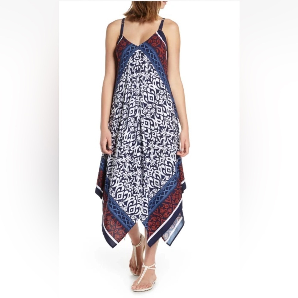 Tommy Bahama Ikat Diamonds Scarf Dress Size L/XL
